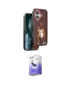 ieg™ iPhone 16 Kılıf Nova Form Koleksiyonu - Siyah Bilvis 5in1 5D Magic Hayalet Cam Ekran Koruyucu
