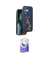 ieg™ iPhone 16 Kılıf Nova Form Koleksiyonu - Siyah Bilvis 5in1 5D Magic Hayalet Cam Ekran Koruyucu