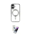 ieg™ iPhone 16 Kılıf Nova Işık Özel Seri - Şeffaf Pasifik Cam Ekran Koruyucu