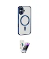 ieg™ iPhone 16 Kılıf Nova Işık Özel Seri - Şeffaf Pasifik Cam Ekran Koruyucu