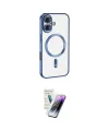 ieg™ iPhone 16 Kılıf Nova Işık Özel Seri - Şeffaf Pasifik Cam Ekran Koruyucu