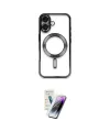 ieg™ iPhone 16 Kılıf Nova Işık Özel Seri - Şeffaf Pasifik Cam Ekran Koruyucu
