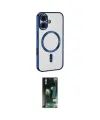 ieg™ iPhone 16 Kılıf Nova Işık Özel Seri - Siyah 360 Mat Full Body Arka Koruyucu