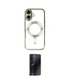 ieg™ iPhone 16 Kılıf Nova Işık Özel Seri - Siyah 3D Antistatik Hayalet Cam Ekran Koruyucu