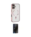 ieg™ iPhone 16 Kılıf Nova Işık Özel Seri - Siyah 3D Antistatik Hayalet Cam Ekran Koruyucu
