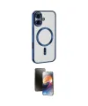 ieg™ iPhone 16 Kılıf Nova Işık Özel Seri - Siyah 3D Antistatik Mat Seramik Nano Ekran Koruyucu