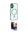 ieg™ iPhone 16 Kılıf Nova Işık Özel Seri - Siyah 3D Antistatik Mat Seramik Nano Ekran Koruyucu