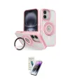 ieg™ iPhone 16 Kılıf Nova Minimal Serisi - Şeffaf Pasifik Cam Ekran Koruyucu