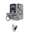 ieg™ iPhone 16 Kılıf Nova Minimal Serisi - Şeffaf Pasifik Cam Ekran Koruyucu