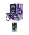 ieg™ iPhone 16 Kılıf Nova Minimal Serisi - Siyah 360 Mat Full Body Arka Koruyucu