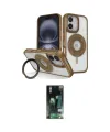 ieg™ iPhone 16 Kılıf Nova Minimal Serisi - Siyah 360 Mat Full Body Arka Koruyucu