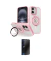 ieg™ iPhone 16 Kılıf Nova Minimal Serisi - Siyah 3D Antistatik Hayalet Cam Ekran Koruyucu