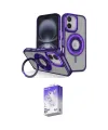 ieg™ iPhone 16 Kılıf Nova Minimal Serisi - Siyah Bilvis 5in1 3D Magic Cam Ekran Koruyucu