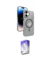 ieg™ iPhone 16 Kılıf Nova Modern Prime - Siyah Bilvis 5in1 3D Magic Cam Ekran Koruyucu
