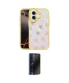 ieg™ iPhone 16 Kılıf Odak Prime - Siyah 3D Antistatik Hayalet Cam Ekran Koruyucu