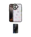 ieg™ iPhone 16 Kılıf Odak Prime - Siyah 3D Antistatik Hayalet Cam Ekran Koruyucu