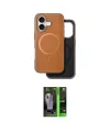 ieg™ iPhone 16 Kılıf Pusula Işık Koleksiyonu - Şeffaf 360 Full Body Arka Koruyucu