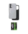 ieg™ iPhone 16 Kılıf Pusula Işık Koleksiyonu - Şeffaf 360 Full Body Arka Koruyucu