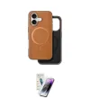 ieg™ iPhone 16 Kılıf Pusula Işık Koleksiyonu - Şeffaf Pasifik Cam Ekran Koruyucu