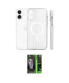 ieg™ iPhone 16 Kılıf Pusula Minimal Koleksiyonu - Şeffaf 360 Full Body Arka Koruyucu