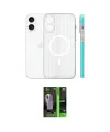 ieg™ iPhone 16 Kılıf Pusula Minimal Koleksiyonu - Şeffaf 360 Full Body Arka Koruyucu