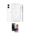 ieg™ iPhone 16 Kılıf Pusula Minimal Koleksiyonu - Siyah 3D Antistatik Mat Seramik Nano Ekran Koruyucu