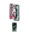 ieg™ iPhone 16 Kılıf Siluet Doku - Siyah 360 Mat Full Body Arka Koruyucu
