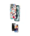 ieg™ iPhone 16 Kılıf Siluet Doku - Siyah 3D Antistatik Mat Seramik Nano Ekran Koruyucu