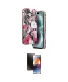 ieg™ iPhone 16 Kılıf Siluet Doku - Siyah 3D Antistatik Mat Seramik Nano Ekran Koruyucu