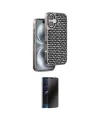 ieg™ iPhone 16 Kılıf Siluet Form Serisi - Siyah 3D Antistatik Hayalet Cam Ekran Koruyucu