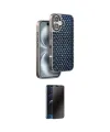 ieg™ iPhone 16 Kılıf Siluet Form Serisi - Siyah 3D Antistatik Hayalet Cam Ekran Koruyucu