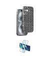 ieg™ iPhone 16 Kılıf Siluet Form Serisi - Siyah 3D Antistatik Seramik Nano Ekran Koruyucu
