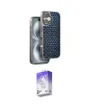 ieg™ iPhone 16 Kılıf Siluet Form Serisi - Siyah Bilvis 5in1 3D Magic Cam Ekran Koruyucu