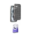 ieg™ iPhone 16 Kılıf Siluet Form Serisi - Siyah Bilvis 5in1 5D Magic Hayalet Cam Ekran Koruyucu
