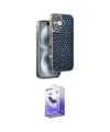 ieg™ iPhone 16 Kılıf Siluet Form Serisi - Siyah Bilvis 5in1 5D Magic Hayalet Cam Ekran Koruyucu