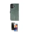 ieg™ iPhone 16 Kılıf Siluet Işık Serisi - Siyah 3D Antistatik Mat Seramik Nano Ekran Koruyucu