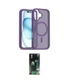 ieg™ iPhone 16 Kılıf Siluet Minimal Prime - Siyah 360 Mat Full Body Arka Koruyucu