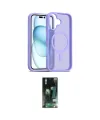 ieg™ iPhone 16 Kılıf Siluet Minimal Prime - Siyah 360 Mat Full Body Arka Koruyucu