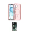ieg™ iPhone 16 Kılıf Siluet Minimal Prime - Siyah 360 Mat Full Body Arka Koruyucu