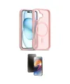 ieg™ iPhone 16 Kılıf Siluet Minimal Prime - Siyah 3D Antistatik Mat Seramik Nano Ekran Koruyucu