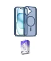 ieg™ iPhone 16 Kılıf Siluet Minimal Prime - Siyah Bilvis 5in1 3D Magic Cam Ekran Koruyucu