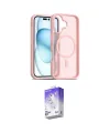ieg™ iPhone 16 Kılıf Siluet Minimal Prime - Siyah Bilvis 5in1 3D Magic Cam Ekran Koruyucu