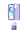 ieg™ iPhone 16 Kılıf Siluet Minimal Prime - Siyah Bilvis 5in1 5D Magic Hayalet Cam Ekran Koruyucu