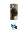 ieg™ iPhone 16 Kılıf Ufuk Doku Prime - Siyah 3D Antistatik Seramik Nano Ekran Koruyucu