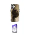 ieg™ iPhone 16 Kılıf Ufuk Doku Prime - Siyah Bilvis 5in1 3D Magic Cam Ekran Koruyucu