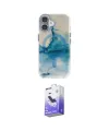 ieg™ iPhone 16 Kılıf Ufuk Doku Prime - Siyah Bilvis 5in1 5D Magic Hayalet Cam Ekran Koruyucu