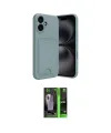 ieg™ iPhone 16 Kılıf Vadi Çizgi Prime - Şeffaf 360 Full Body Arka Koruyucu