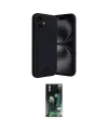 ieg™ iPhone 16 Kılıf Vadi Çizgi Prime - Siyah 360 Mat Full Body Arka Koruyucu