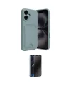 ieg™ iPhone 16 Kılıf Vadi Çizgi Prime - Siyah 3D Antistatik Hayalet Cam Ekran Koruyucu