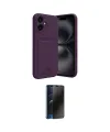 ieg™ iPhone 16 Kılıf Vadi Çizgi Prime - Siyah 3D Antistatik Hayalet Cam Ekran Koruyucu